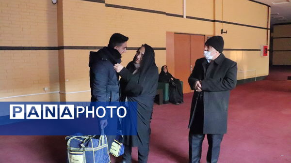 مراسم بدرقه کاروان عمره دانش‌آموزی آذربایجان شرقی