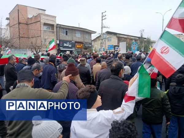 خروش حماسی مردم کردکوی در آیینه‌ شکوه ۲۲ بهمن