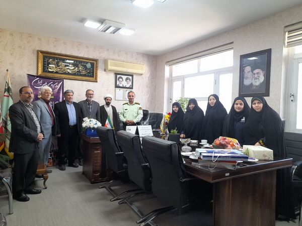 دیدار کادر مدرسه شاهد ارض اقدس با پرسنل نیروی انتظامی