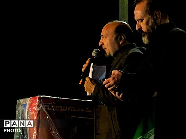 مراسم وداع با پیکر مطهر سردار شهید غلامرضا محمد زاده
