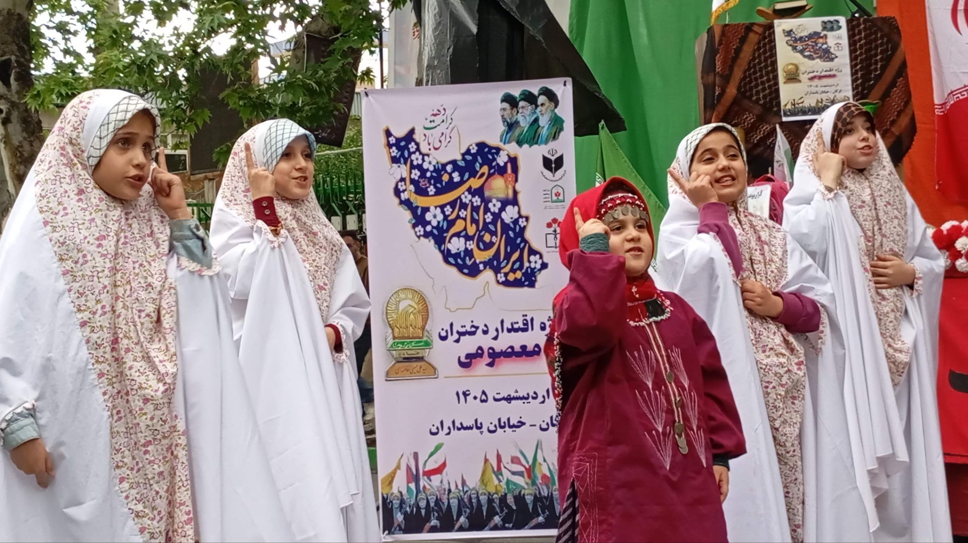 رژه اقتدار دختران معصومی در گرگان