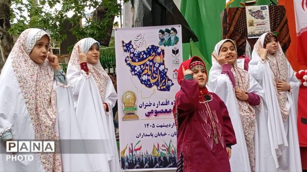 رژه اقتدار دختران معصومی در گرگان