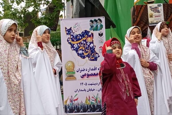 رژه اقتدار دختران معصومی در گرگان