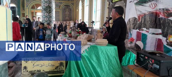 تشییع پیکر شهید گمنام در گلزار شهدای شهر بار نیشابور 