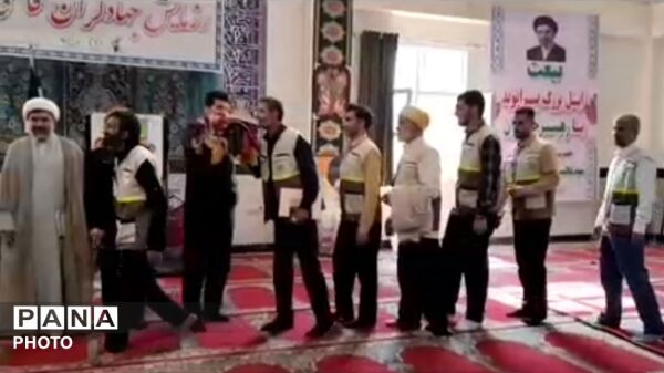 بدرقه جهادگران رزمایش جهادگران فاطمی ۶ به میزبانی حوزه شهدای بیرانشهر