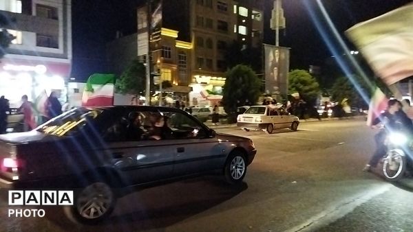 هفتاد و سومین شب از رژه ماشینی در بلوار فضل نیشابور 