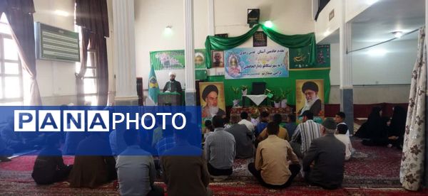 استقبال مردم شهر تیتکانلو از پرچم امام رضا(ع)