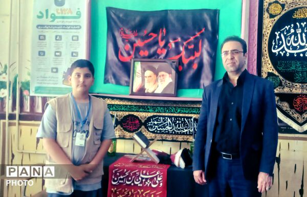 بازدید مدیر آموزش و پرورش ناحیه ۴ کرج از مدرسه تزکیه اسکان زائران رهبر شهید