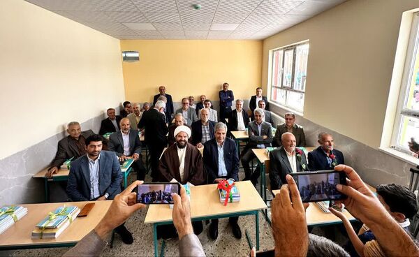  افتتاحیه مدرسه ۶ کلاسه نسیم دانایی روستای فدافن