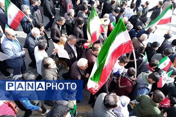 خروش مردمی در خیابان‌های رباط‌کریم در 22بهمن