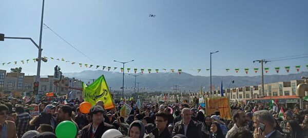 حضور پرشور مردم در راهپیمایی ۲۲ بهمن بیرجند