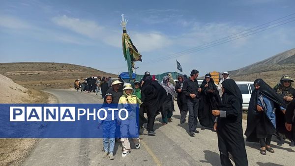 پیاده‌روی هیات روستای زرد تا امام زاده روستای کاستان