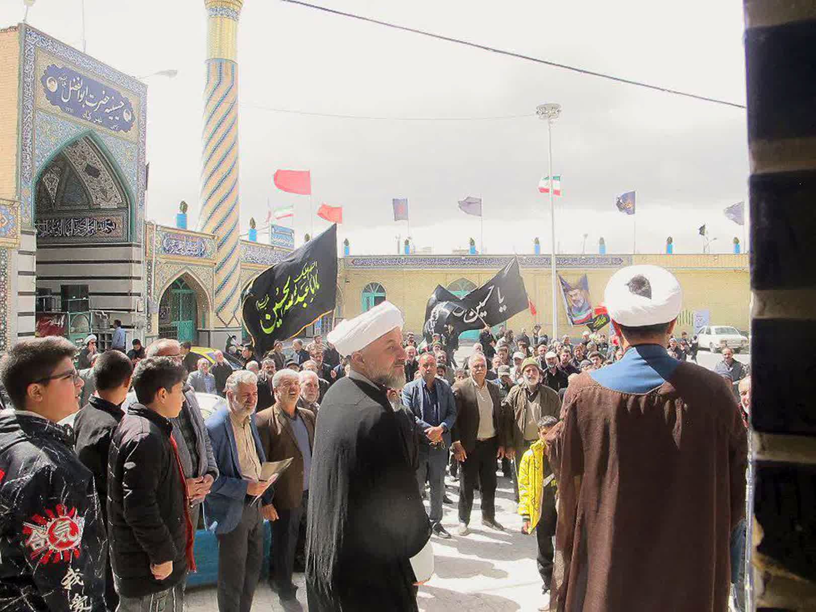دسته عزاداری اربعین شهادت رهبر معظم انقلاب و دانش‌آموزان شهید میناب در شهرکیان