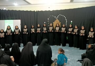 مراسم عزاداری حضرت فاطمه زهرا (س)در ناحیه یک استان قزوین برگزار شد
