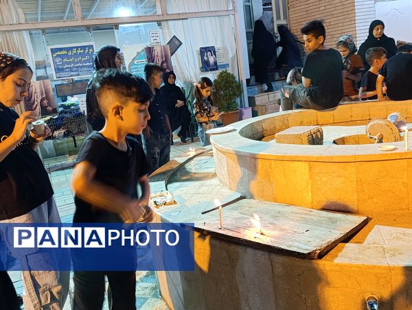 مراسم شام غریبان شهدای دشت کربلا در مسجد صاحب الزمان آشخانه 