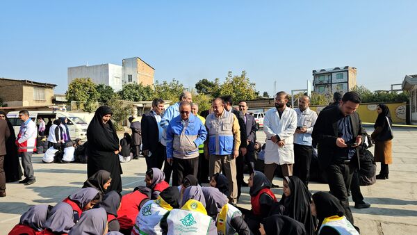 برگزاری مراسم متمرکز مانور زلزله و ایمنی مدارس در سرخنکلاته