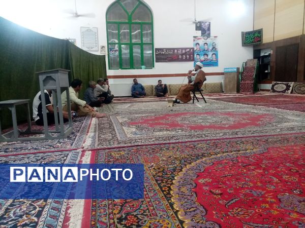 جلسه جهاد تبیین وحماسه های دوران دفاع مقدس در مساجد روستاها و شهرستان خلیل آباد 