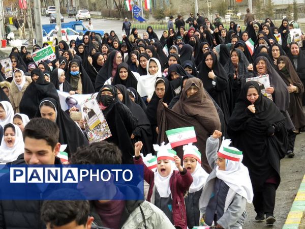 حضور پرشور مردم غلامان در راهپیمایی ۲۲ بهمن