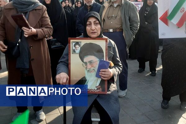 قیام حماسی مردم غیور شهریار در اعلام تنفرازجنایات آمریکا و اسرائیل