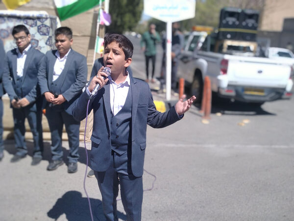 راهپیمایی روز قدس در شهر کهک قم