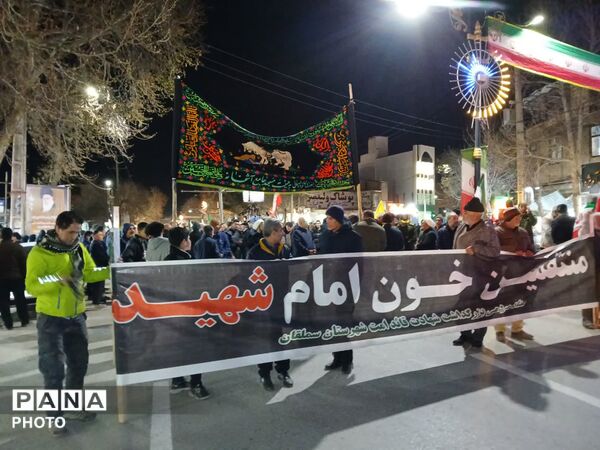 حضور پرشور مردم شهید پرور شهرستان سملقان در اجتماعات شبانه