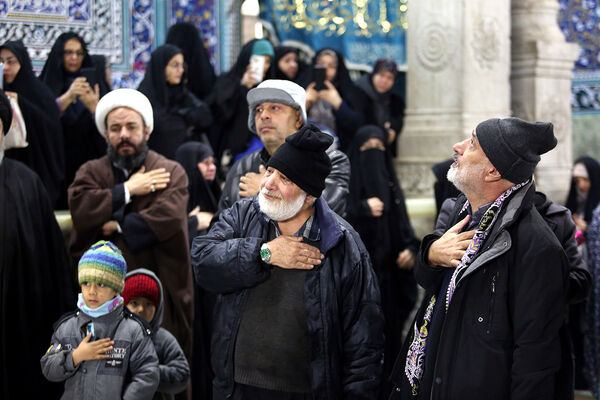 مراسم عزاداری سالروز شهادت امام هادی(ع) در حرم حضرت معصومه(س)