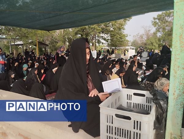 محفل نورانی دعای عرفه در گلزار شهدای شهرک طرق 