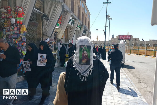 مشهد در سوگ؛ بدرقه باشکوه رهبر شهید انقلاب در جوار بارگاه رضوی/۲