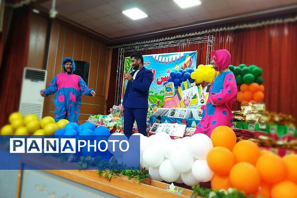 برگزاری جشن الفبای پسران دبستان شهدای غزه در کانون ملائک شهرستان قرچک با حضور گروه نمایشی روناک