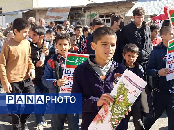 حضور پرشکوه مردم حماسه ساز بن در راهپپیمایی ۲۲ بهمن