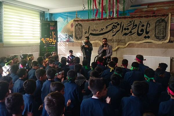 طنین یا زهرا سلام‌الله‌علیها در مدرسه  غیاث‌الدین جمشید کاشانی ملارد