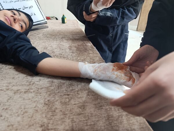 بیست‌وهفتمین مانور سراسری زلزله و ایمنی در دبیرستان میرزا جعفر سروقد