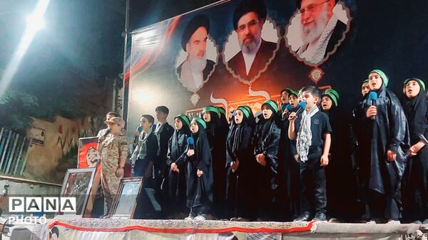 خشم و اندوه در میدان امام حسین الیگودرز اربعین رهبر شهید