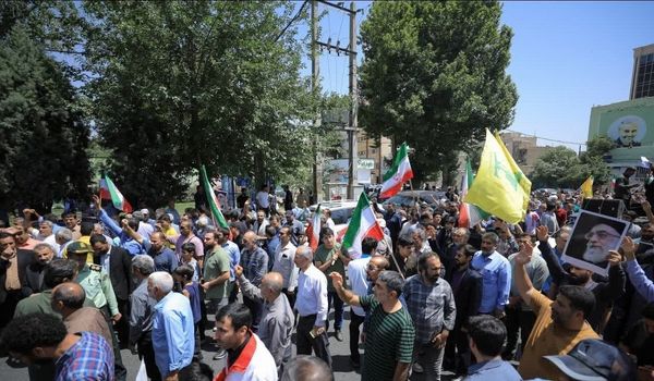 راهپیمایی جمعه خشم شهرستان ساوجبلاغ علیه جنایات رژیم ظالم صهیونیستی