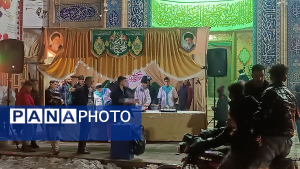 موکب پذیرایی مسجدالرضای نیشابور به‌مناسبت میلاد امام زمان (عج)