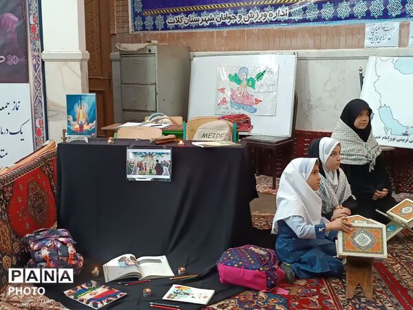 مراسم پرشور چهلمین روز شهادت دانش آموزان مدرسه  شجره طیبه شهر میناب در کلات 