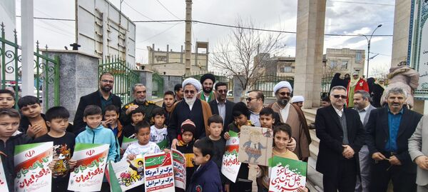 شور و حماسه راهپیمایی 22 بهمن در شهر جعفریه