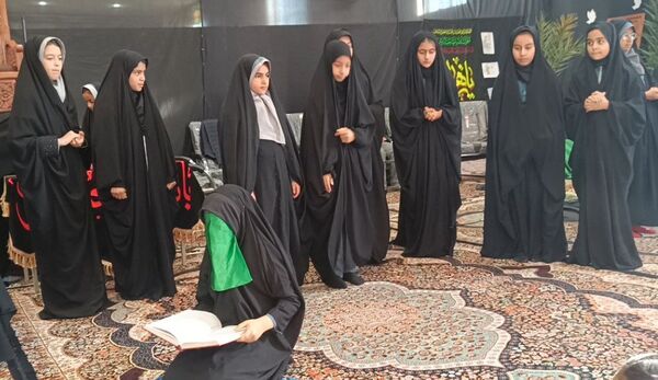  مراسم شهادت حضرت فاطمه زهرا (س) در مدارس شهرستان خلیل‌آباد 
