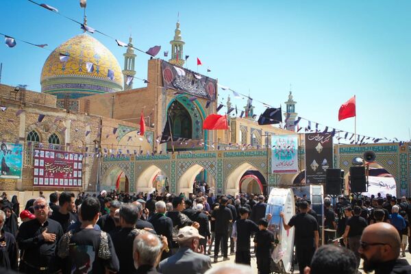 عزاداری رحلت پیامبر(ص) و شهادت امام حسن(ع) در صحن آستان مقدس سلطانعلی(ع) مشهداردهال کاشان