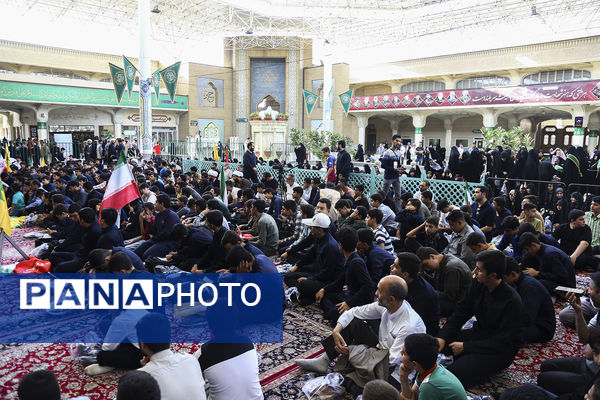 اجتماع ضد صهیونیستی نوجوانان فاطمی در حرم حضرت معصومه(س)