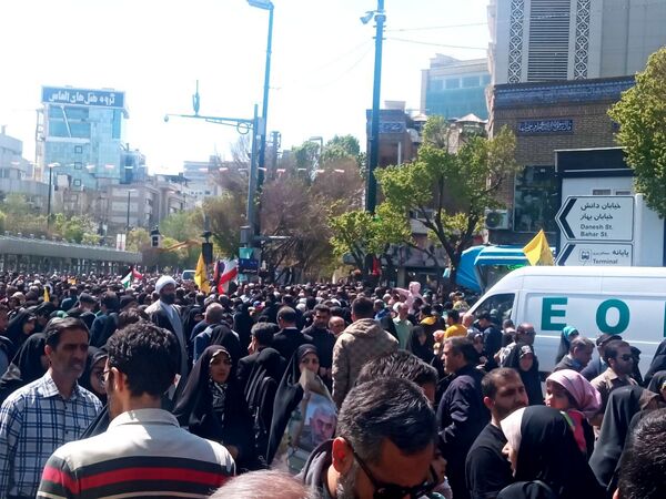 حضور پرشور مشهدی‌ها در راهپیمایی روز قدس؛ فریاد حمایت از فلسطین