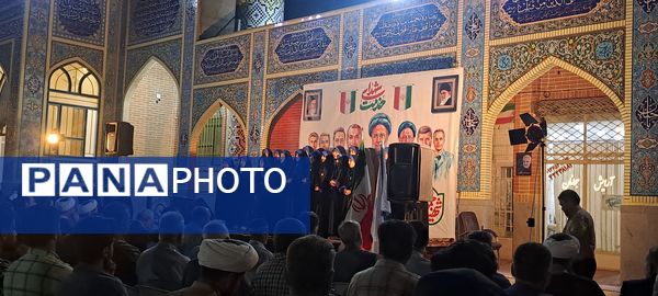 مراسم نخستین سالگرد شهدای خدمت در گلزار شهدای گمنام نیشابور 