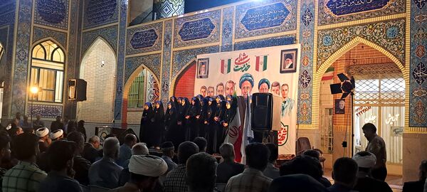 مراسم نخستین سالگرد شهدای خدمت در گلزار شهدای گمنام نیشابور 