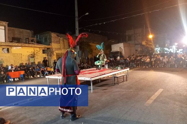 مراسم تعزیه خوانی شهادت حضرت عباس  در قیامدشت