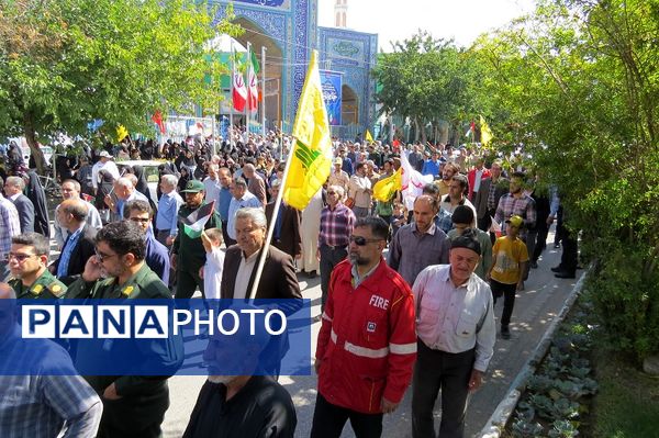 راهپیمایی سراسری محکومیت جنایات رژیم صهیونیستی شهرستان بجنورد