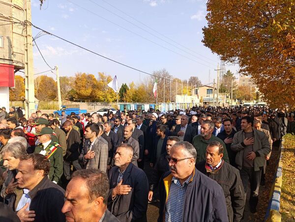 مراسم تشییع و تدفین شهید گمنام در اسلام آبادغرب