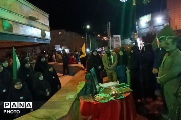 مراسم چهلمین روز شهادت دانش آموزان مدرسه شجره طیبه میناب در پردیس
