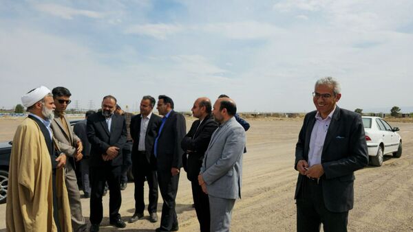 بازدید فرماندار گناباد از سایت مسکن نهضت ملی 
