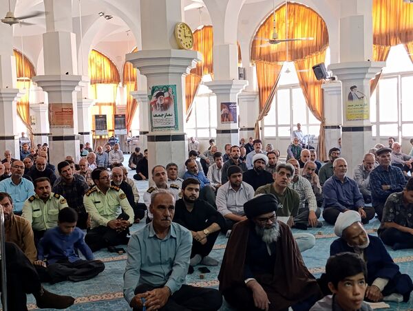 نماز عبادی سیاسی جمعه به امامت امام جمعه موقت شهرستان خلیل آباد