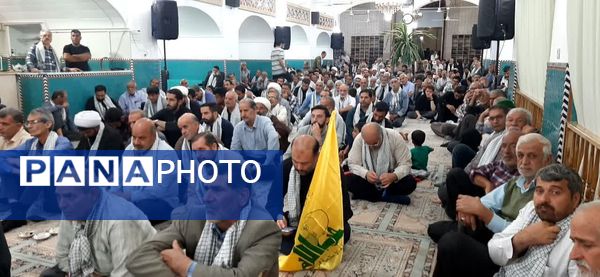 تجمع مردم اردکان در پی‌شهادت شهید سیدحسن نصرالله در پایگاه انقلاب اردکان مسجد کشکنو